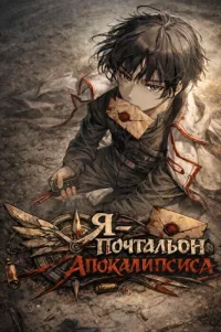 Postman walking through the apocalypse